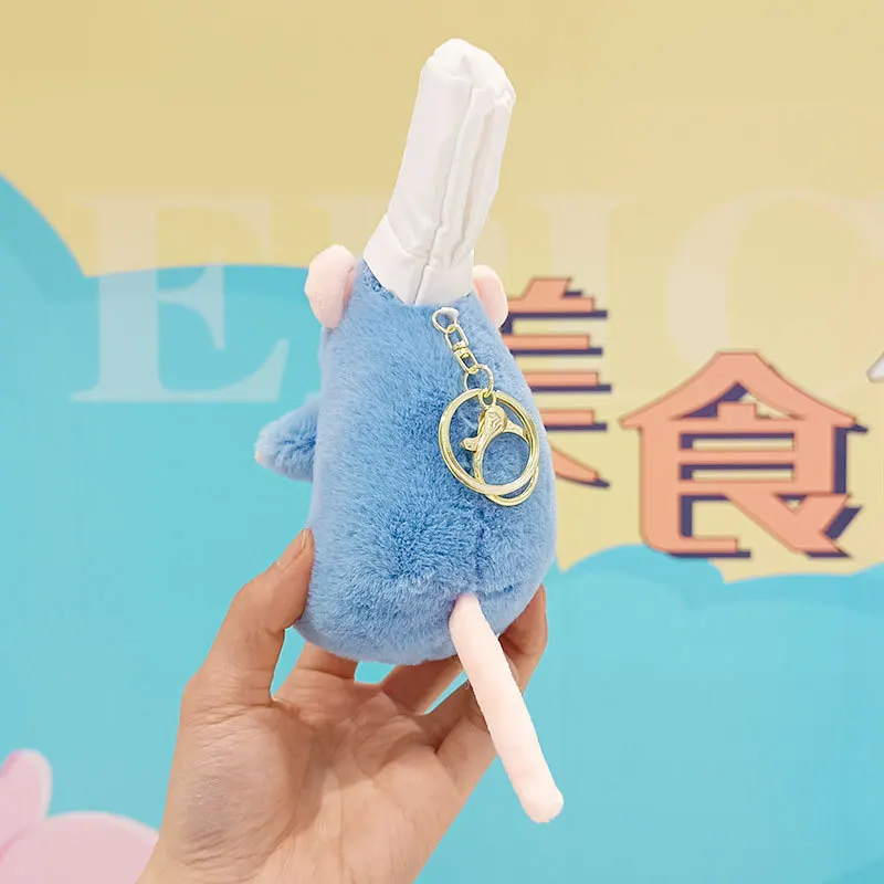 Hot Selling Cute Cooking Rat Plush Pendant Doll Backpack Hanging Accessories Stuffed Mouse Keychain