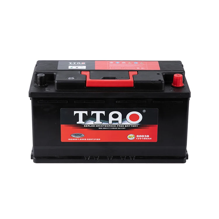 Car battery manufacturer DIN100 60038MF 100AH high capacity  lead acid  car battery  truck battery
