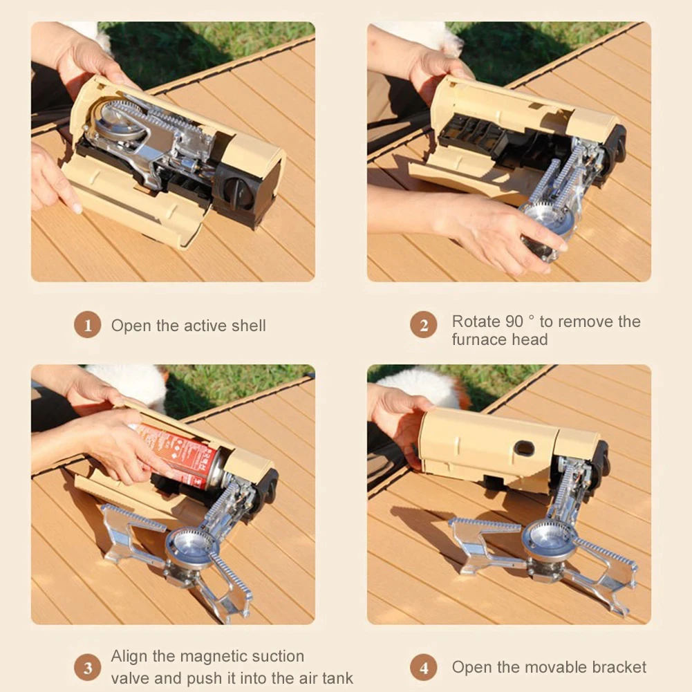 camping butane mini portable gas stove cooker camping mini folding camping stove