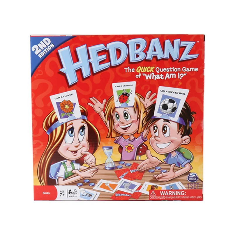 Hedbanz Game The Quick Question of What am I Cards Board Funny Gadgets Children-parent Interesting Guess Who Novelty Toys