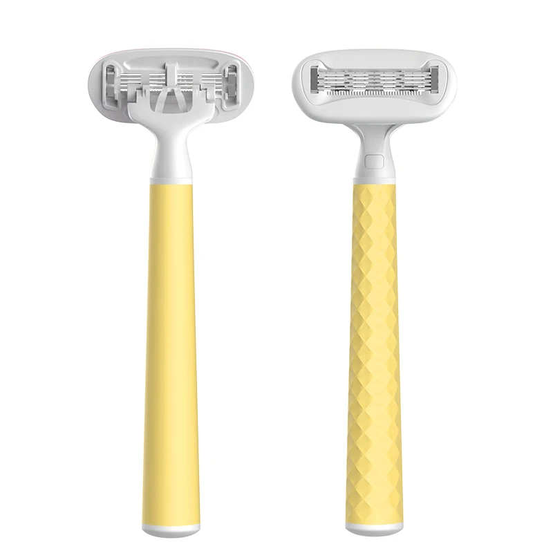 Four blades womennew razors with big lubricating strip fashion shaving online razor blade