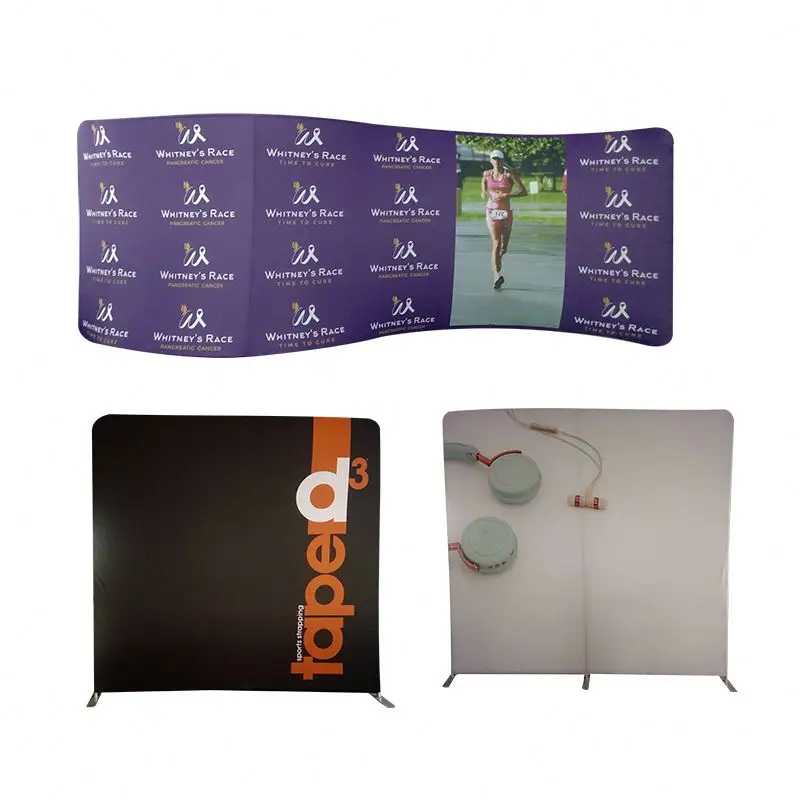 Event Back Drop Stand Trade Show Display Board Custom Printed Backdrop Exhibition Stand Adjustable Backdrop Banner Stand