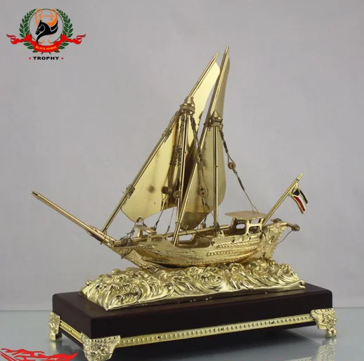 Metal Ship Model Miniature Boat Mementos Boats Gift Sets Custom