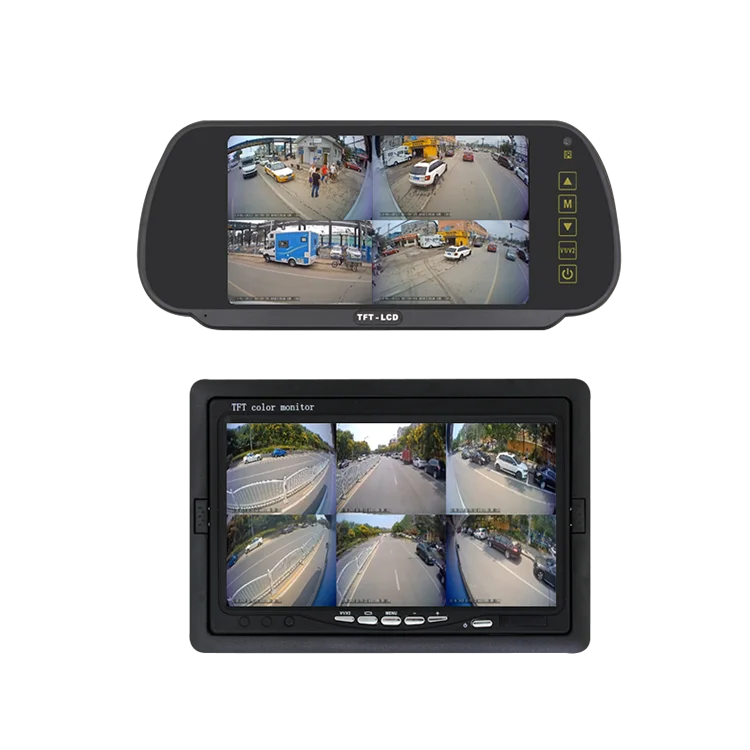 Car Reversing Aid System 7' High-definition Display Screen Monitor Kit Car Park Security Night Vision Driving Camera
