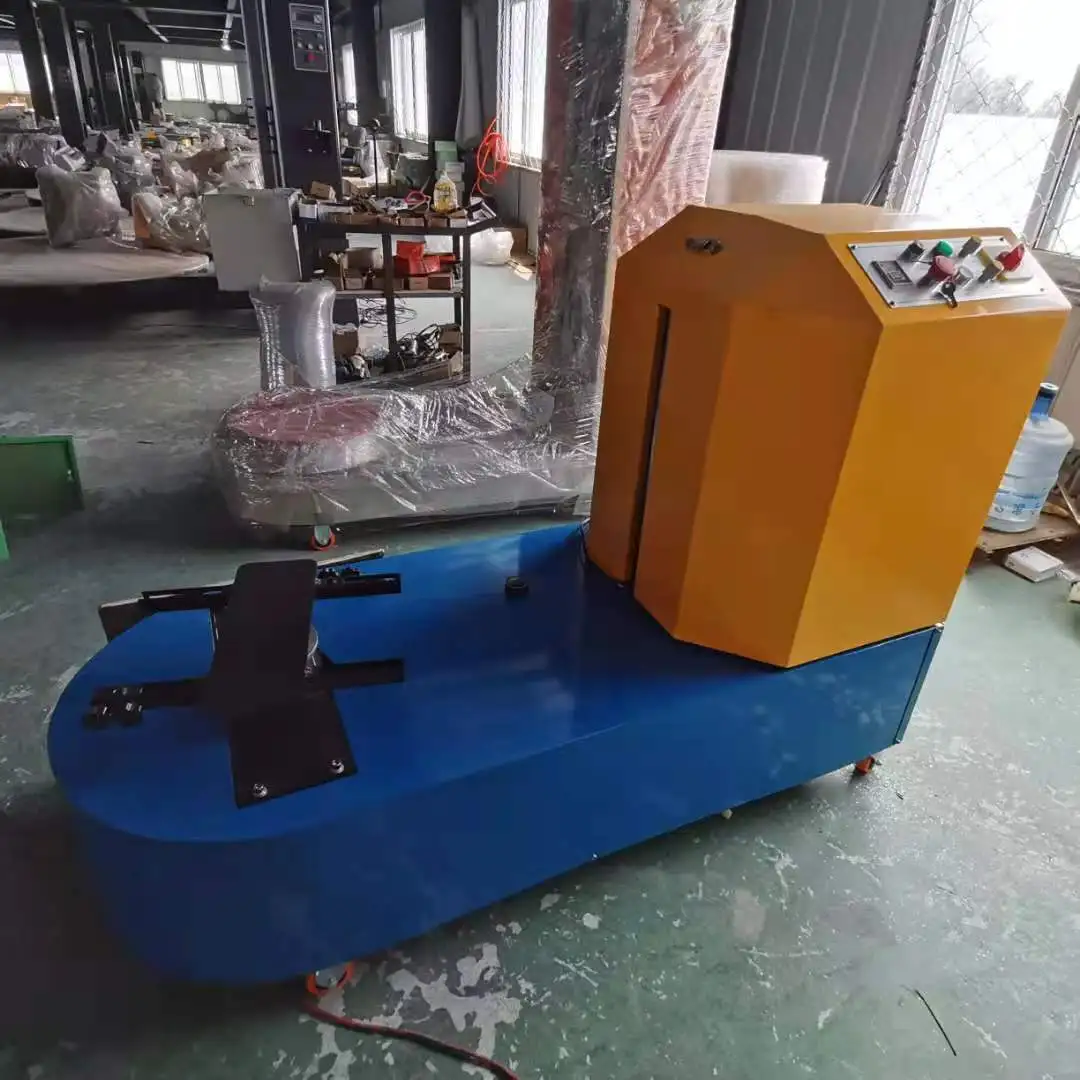 Airport packing machine of kids travel bags luggage wrapping machine packaging machine for luggage