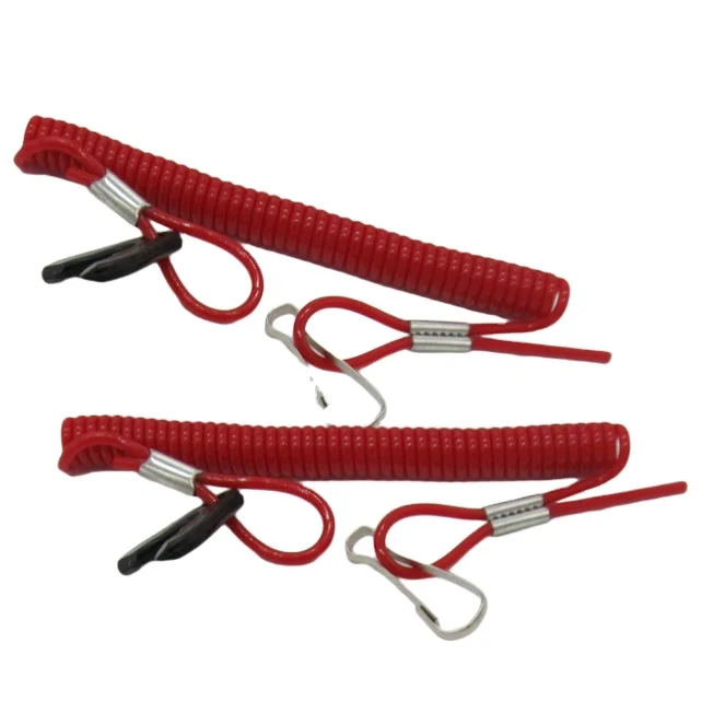 General marine engine motor stop switch key lanyard clip