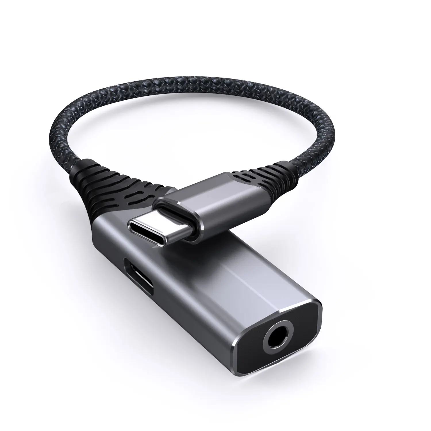 2 In 1 Hoofdtelefoon Splitter Aux Converter Oortelefoon Jack Audio Adapter Adaptador Type C Naar 3.5mm Hulpkoord Voor phone App