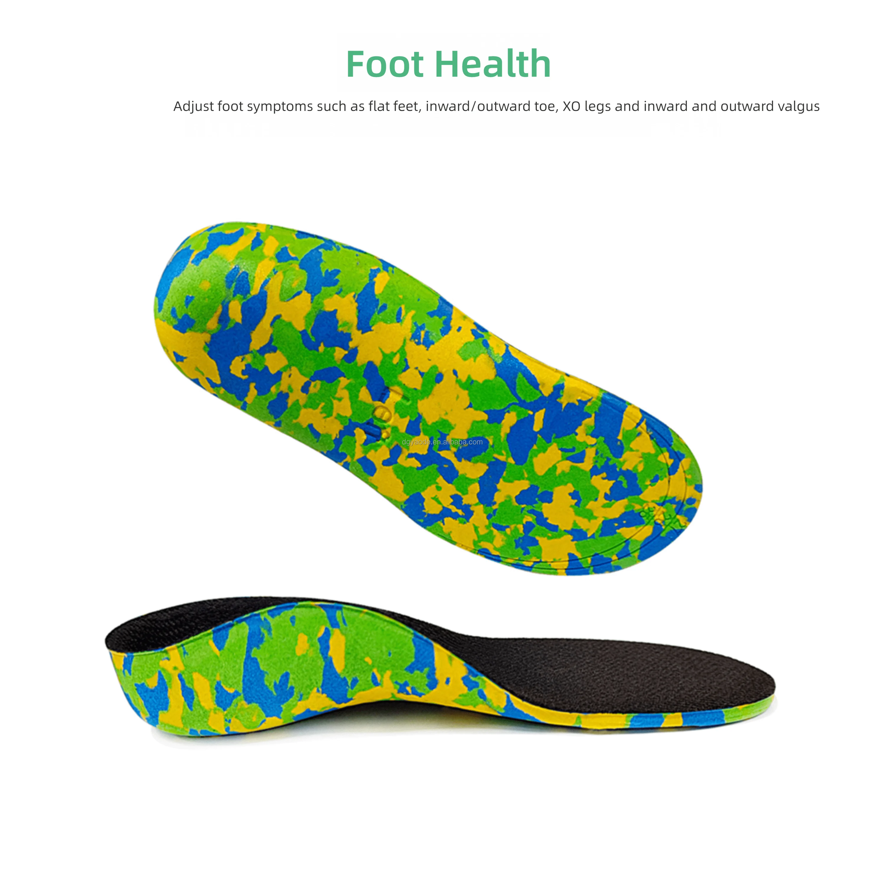 Children Flat Foot Orthopedic Insoles Flat Foot Arch Support EVA Orthopedic Insoles Orthotic Shoes Pads for Kids