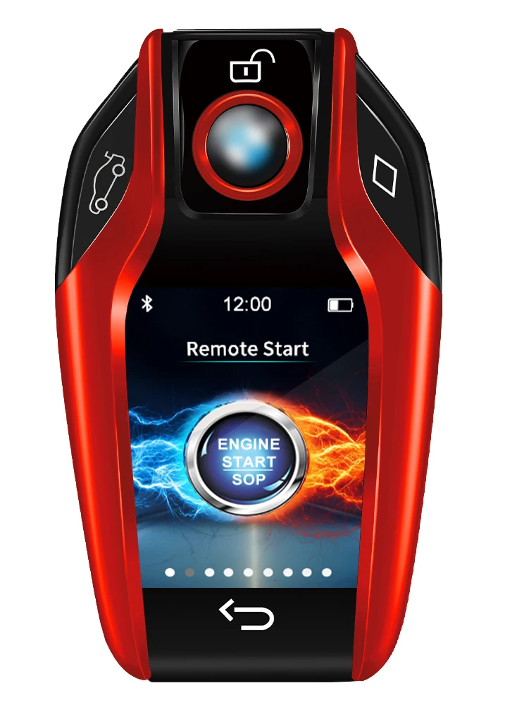 Hot Selling Smart Liquid LCD Car Key Crystal Color Display Remote Start Key Universal