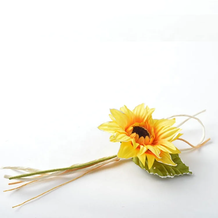 High quality  handmade design decorative sunflower artificial flower making