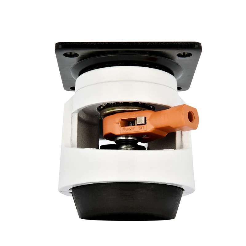 50F 60F 80F 100F Foma Wheel Industrial Heavy Duty Caster Wheel Single Wheel Handle Linkage Adjusting Caster Retractable Caster