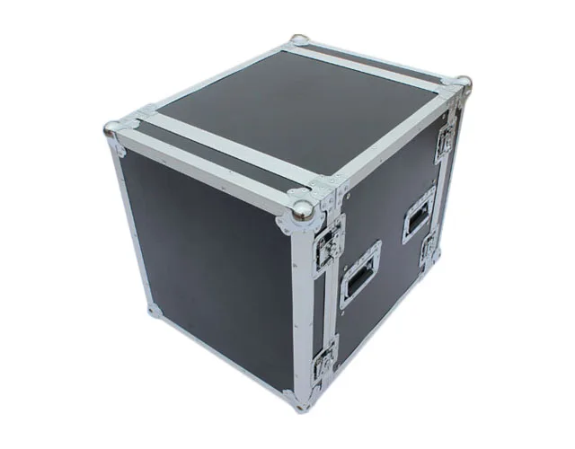 12U Amplifier Rack Custom Aluminum 19 Inch Flight Case With Wheels