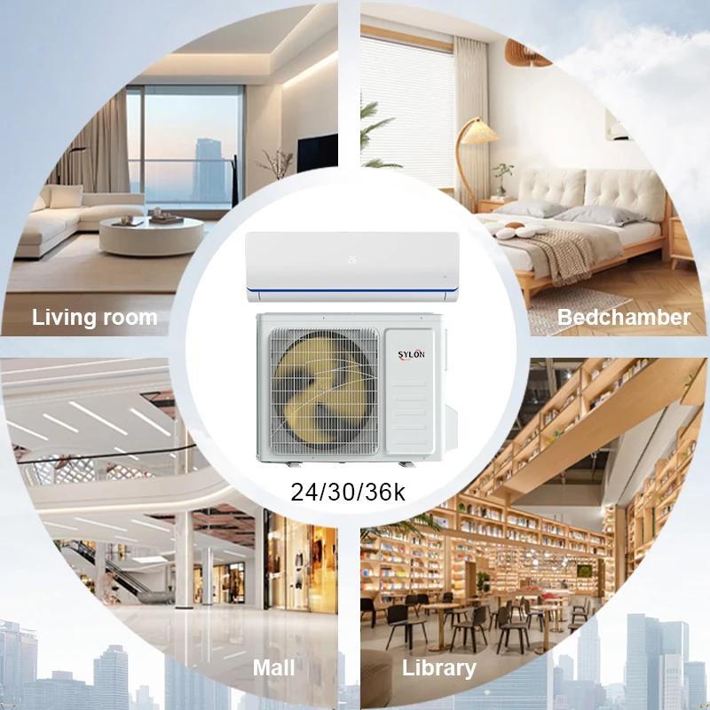 Sylon Manufacturer DC Inverter Cooling Only Split Wall Mounted Inverter Air Cooler 36000btu With Mini Split Ac