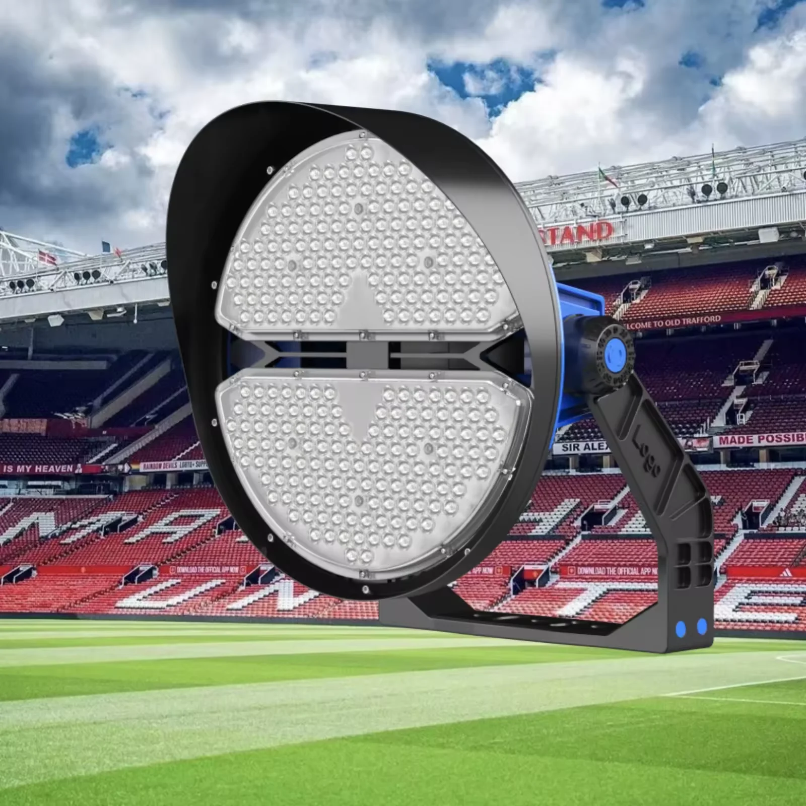 High quality ip 66 RGBW DMX Control 500w 1000w Football Field Tennis Court Lighting led High mast lights