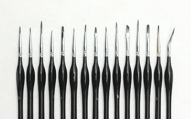 Bview Art Fine Detail Paint Brush Miniature Painting Brushes Kit Mini Paints Brush Set for Acrylic Watercolor Painting