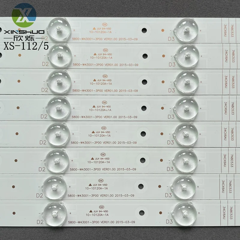 Прямая поставка 43 '5800-W43001-3P00 VER01.00 светодиодная подсветка Комплект для SKYWORTH 43E3000 43E6000 E465853 Tiras LED-телевизор запчасти ремонта