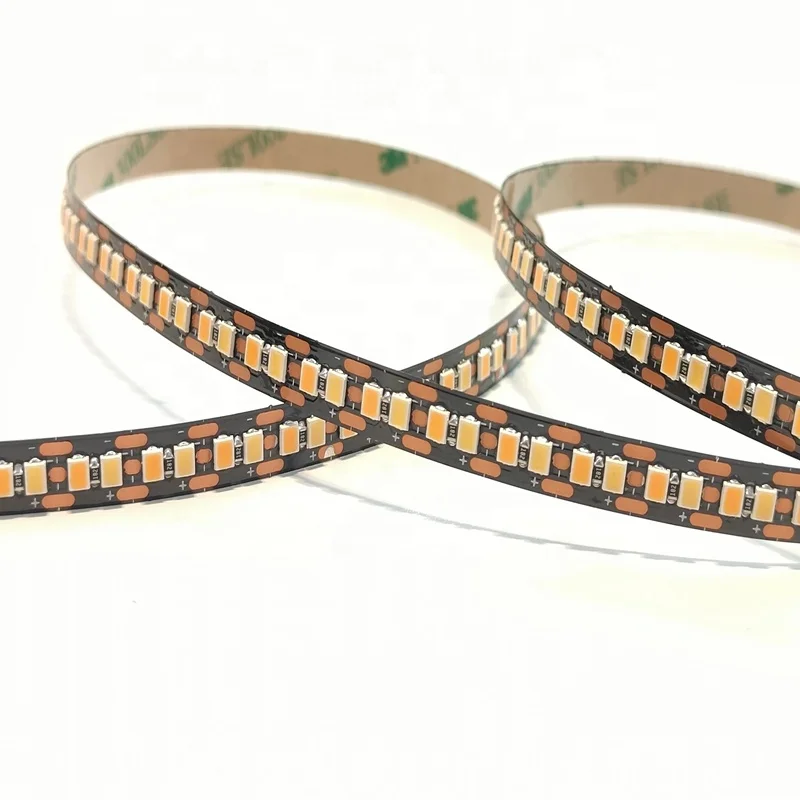 2835 Светодиодная лента 2CCT двойная теплая/белая 2 вида цветов в 1 DC24V 2700-6500K 208led/m дешевле
