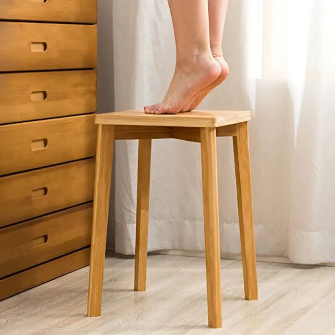 Creative Stool for Bathroom Foldable Step Stool Bamboo Squatty Potty Bamboo Toilet Step Stool