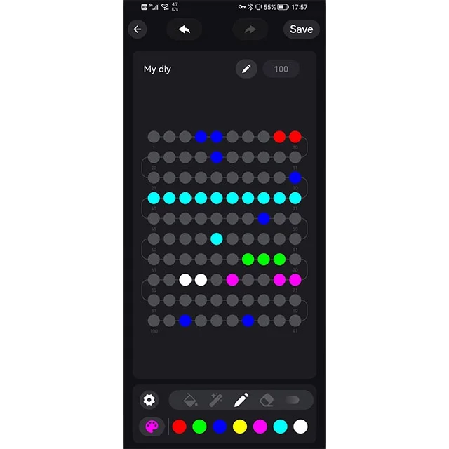 48 В постоянного тока светодиодные RGB/RGBW Рождественские огни трековые точечные с Wi-Fi и умным контроллером синими зубами
