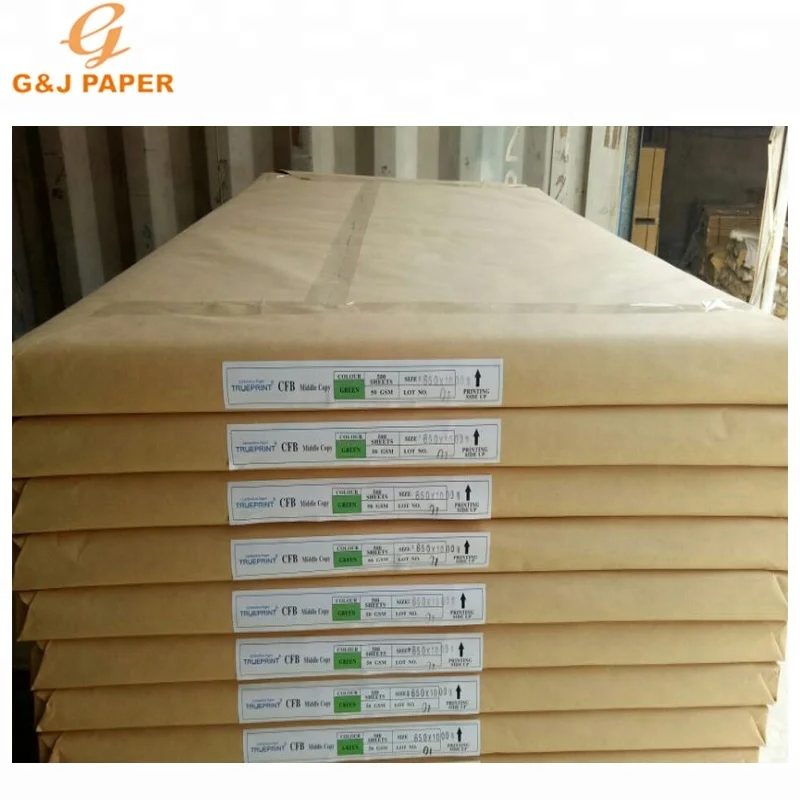  Высококачественное изображение 55 GSM бескарбоновая бумага