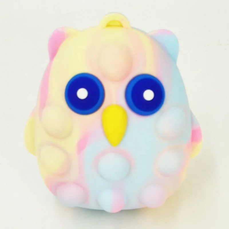 Hiton 2022 Novelty Squeeze Press Silicone Toy Owl Ball Fidget Toys