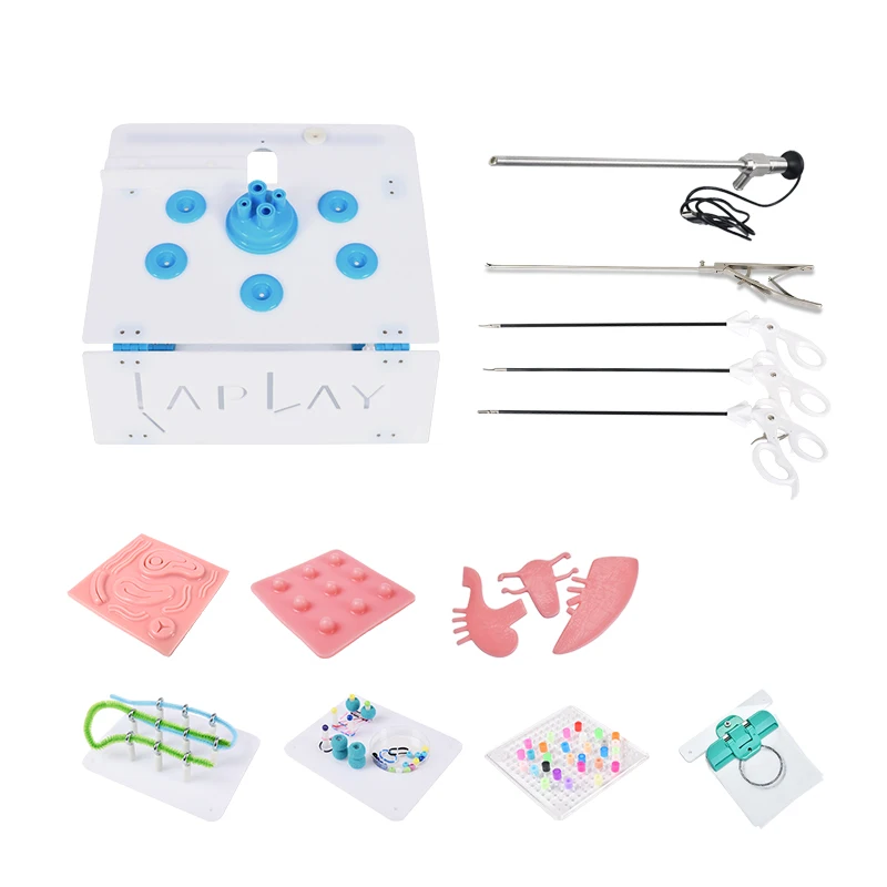 Single Port Laparoscopic Endo Trainer Laparoscopic Simulator Laparoscopic Instruments With Kinds Of Training Modules