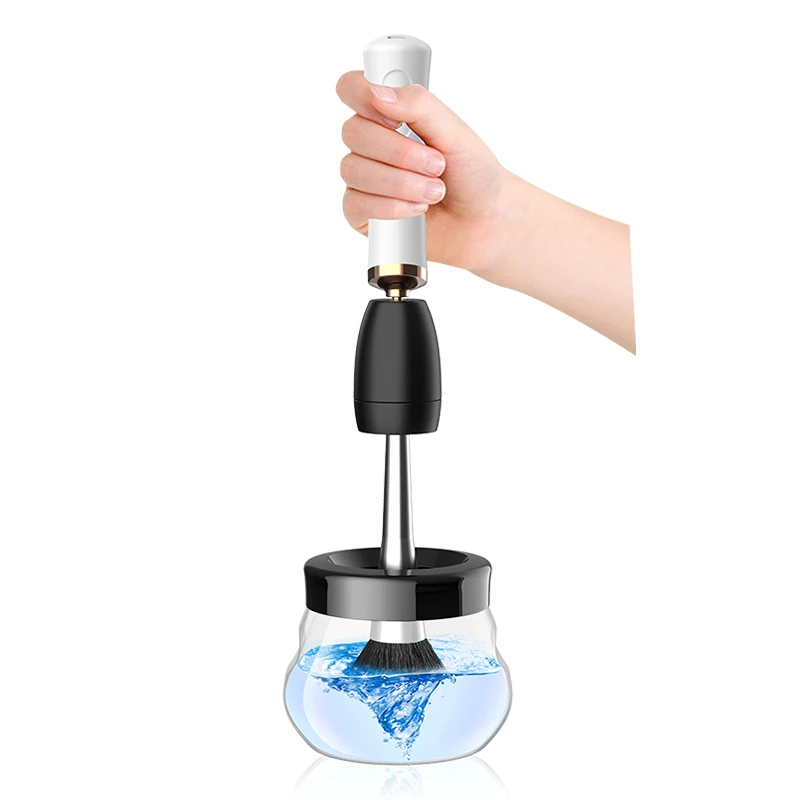 
Amazon Hot Electric Dryer Machine 360 Rotating Make up Brushes Cleaner and drying Private Label Makeup Brush Cleaner 