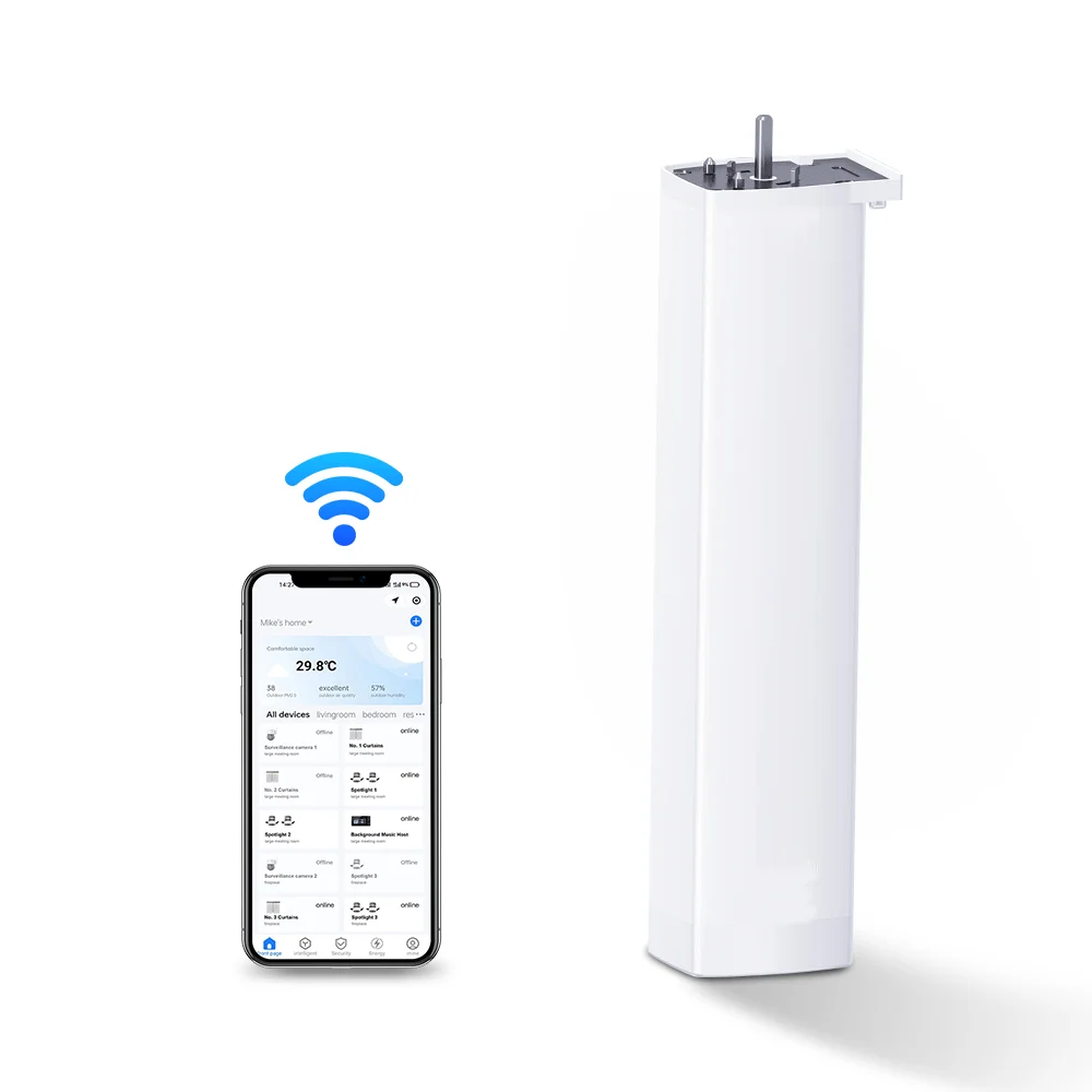 24 hours day and night safety monitor smart curtain motor new upgrade to stretch