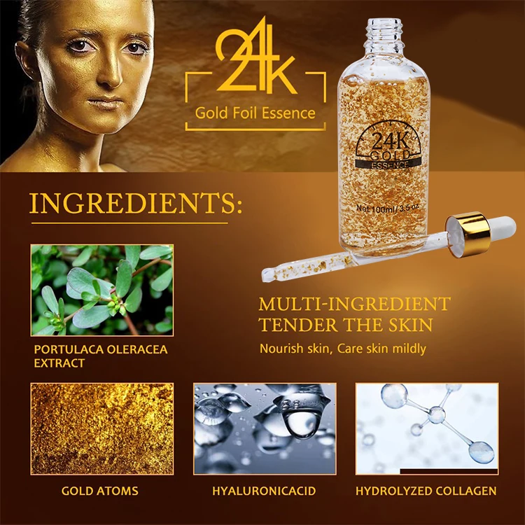 Factory price 24k gold gold serum 24k gold serum
