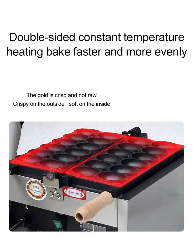 good quality 6 Stick Bubble Ball Shaped Waffle Maker High Top Quality Electric Stick Lolly Waffle Maker Machine For Sale