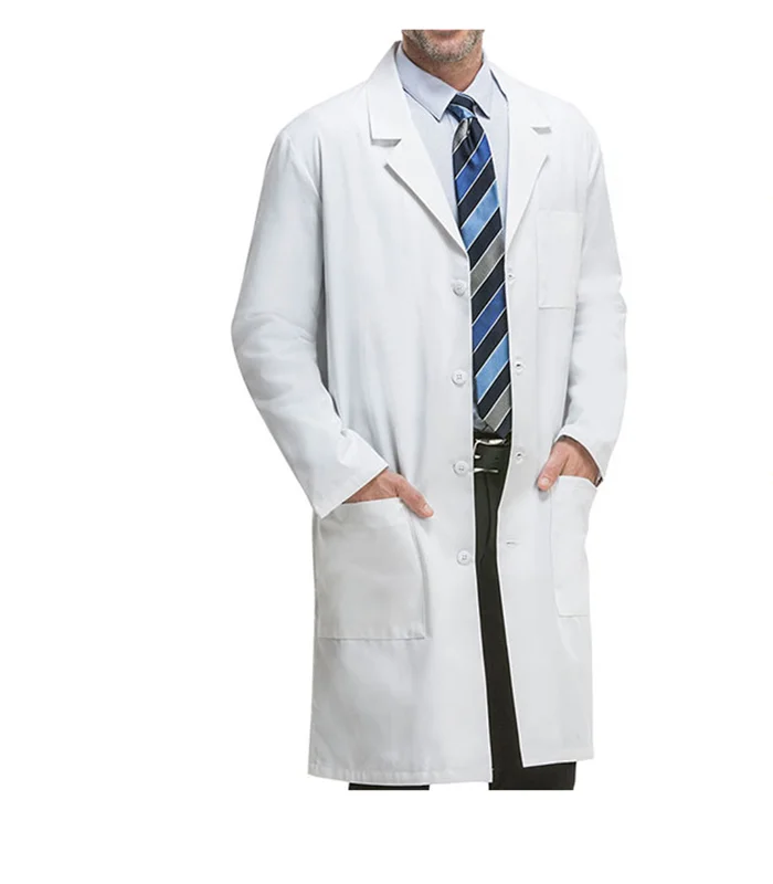 White Short Doctor Coat  Doctors Coats With Pen Holder