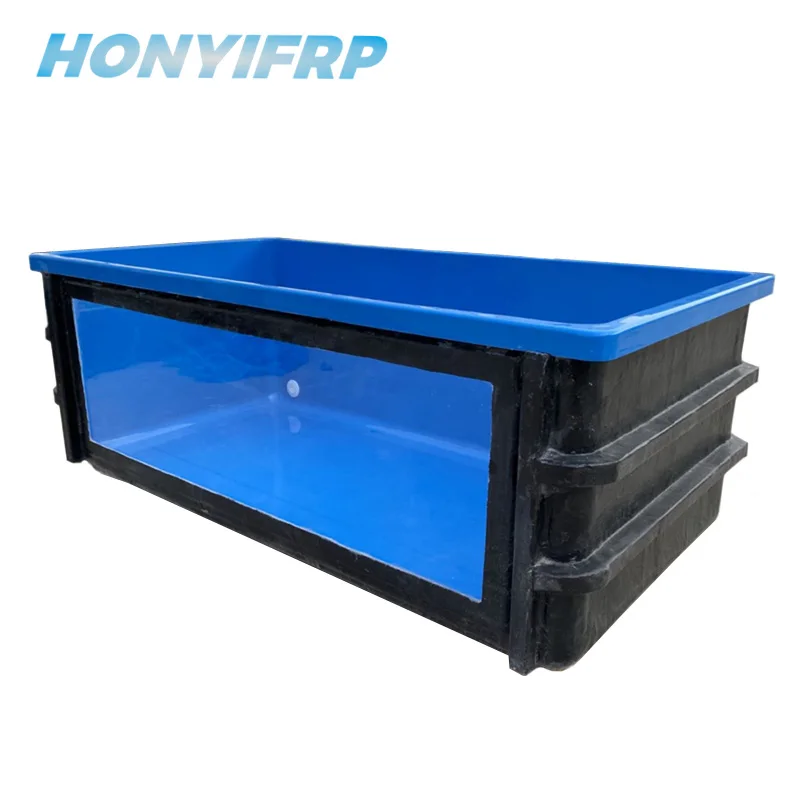 Китайская поставка прочный и антивозрастной аквакультура аквариум из стекловолокна рыбный пруд бак из стеклопластика для рыб