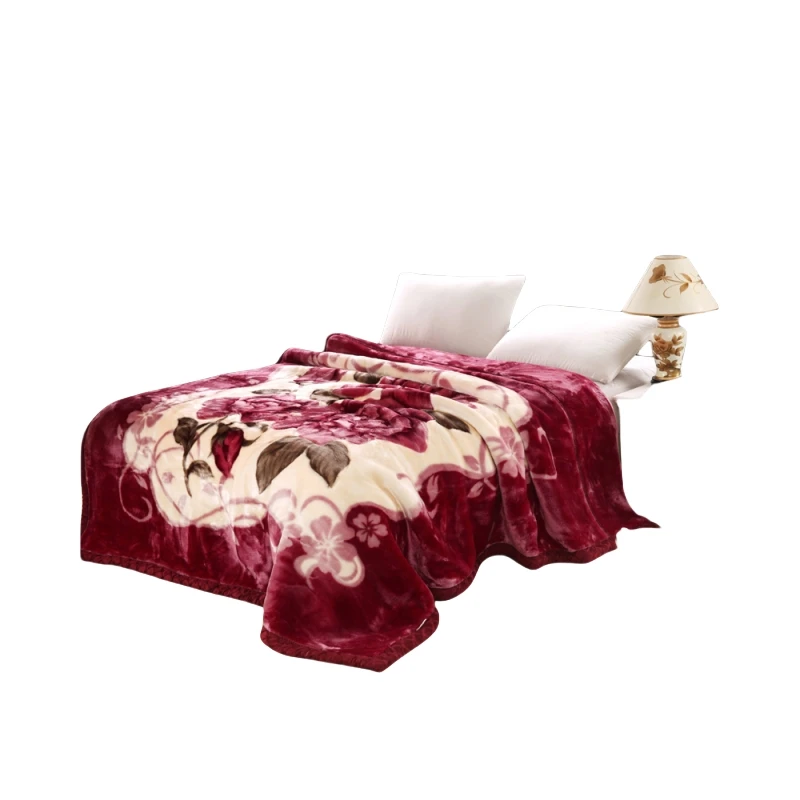 Custom Recycled Thick Warm Super Soft Luxurious Lamb Wool Throw Plush Sherpa Bed Sofa Blanket