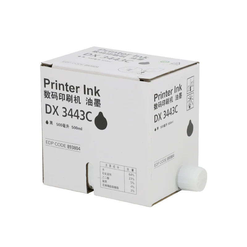 Compatible Duplicator Ink Cartridge DX3443 for Ricoh DX3443 Printer Black Full OEM Ink Cartridge