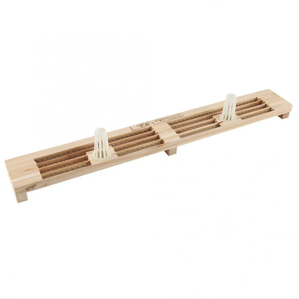 3 4 5 6 rows beehive wooden bee pollen trap box collector bees Beekeeping Tools