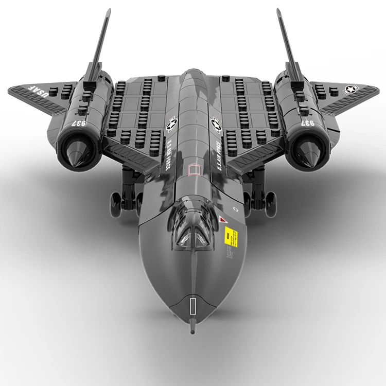 SR-71 Игрушка Wange blackbird большой истребитель ww2 военный самолет модель самолета сборка игрушек в прямом эфире