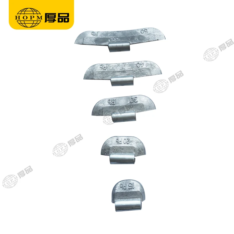 5-60g Plumbum Clip-on Wheel Balance Weight Lead Material Wheel Balancing Weights for Steel Rim Car