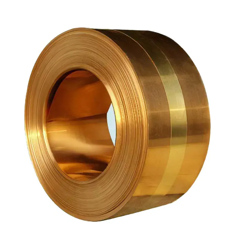 copper coil strip  0.15mm 0.2mm 0.3mm ASTM C26200 C26800 C27000 Copper coil 99.9% pure copper coil factory direct sale