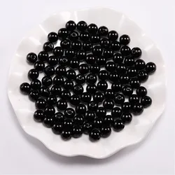 10mm ABS With Hole Venetian Pearl  Multi Color Plastic Round Loose Beads For DIY Garment Jewelry Accessories