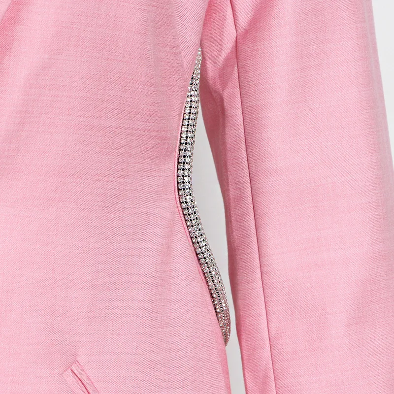 2022 Blazer Fashion Solid Color Sexy Halter Women Long Sleeve Fashion Blazer 2022 Short Set Ladies Women