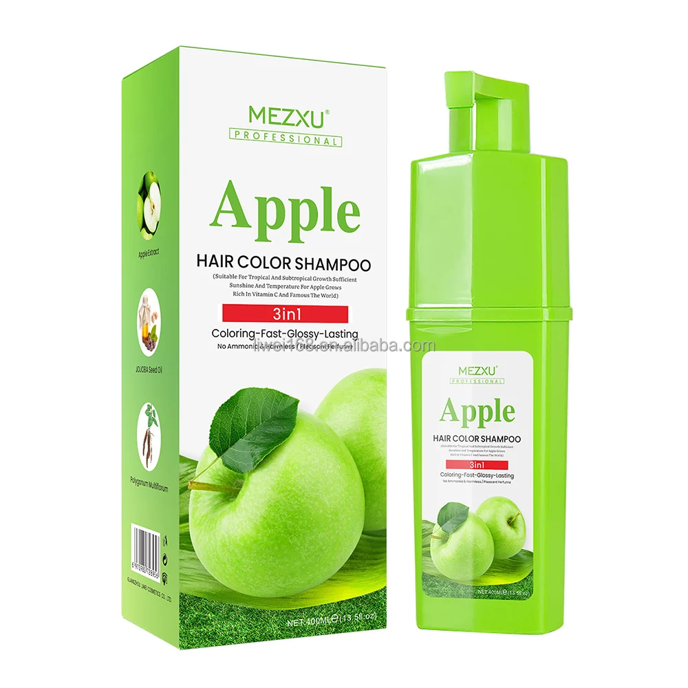 Wholesale Hair Styling Manufacturer Professional Hair Color No Ammonia No PPD Apple Hair Color Shampoo