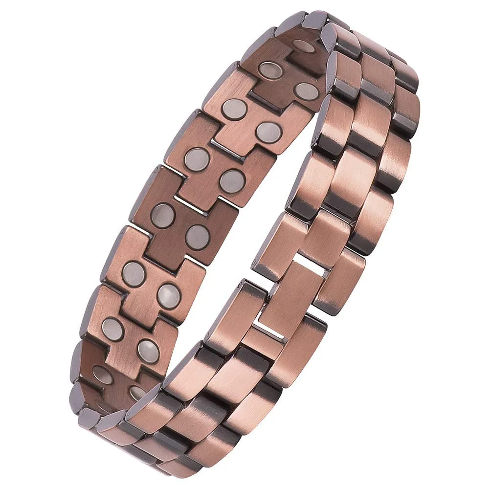 Bio Titanium Magnet Pure Copper Magnetic Therapy Bracelet for Pain Relief Arthritis Carpal Tunnel