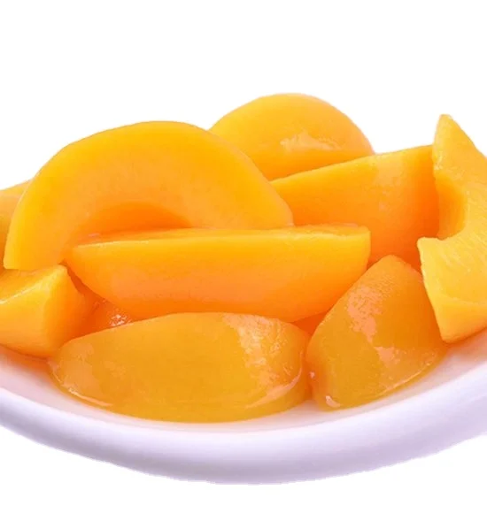 Fresh Taste Natural Product canned yellow peach slice fruit syrup pulp yellow peach in fruit tubs
