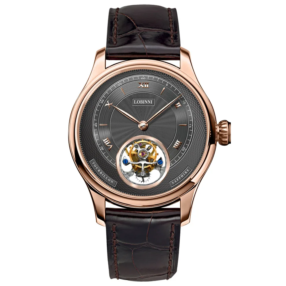 Best Selling Luxury Seagull Watch with Tourbillon Movement Leather Band Manual Mechanical Wrist Watch For Men