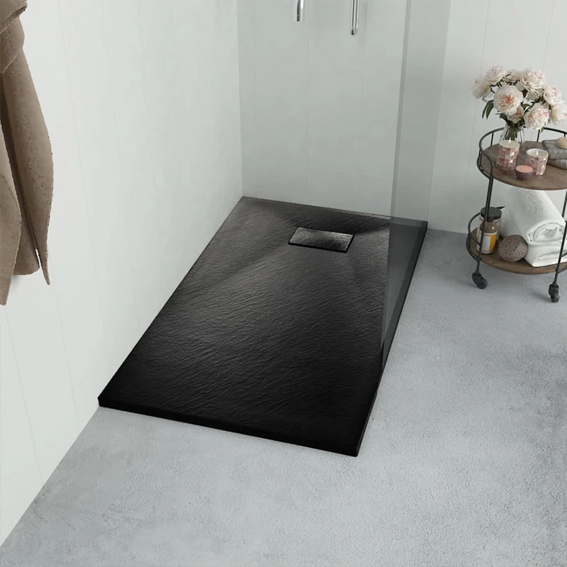 USA Modern Design Square Ceramic SMC Shower Base with Artificial Marble Resin Stone Square Shower Trays Cupc Certified