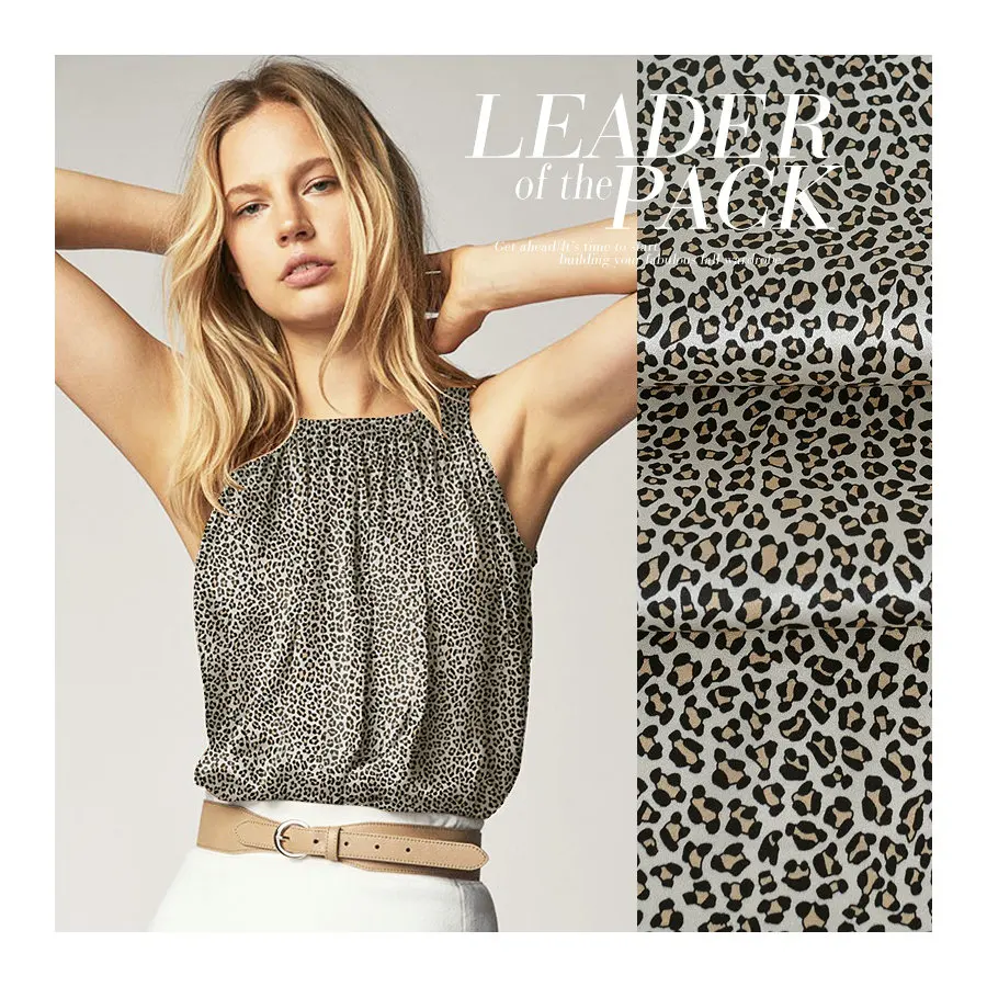 
 Цифровая печать оригинальная эластичная шелковая атласная ткань для шелкового платья  