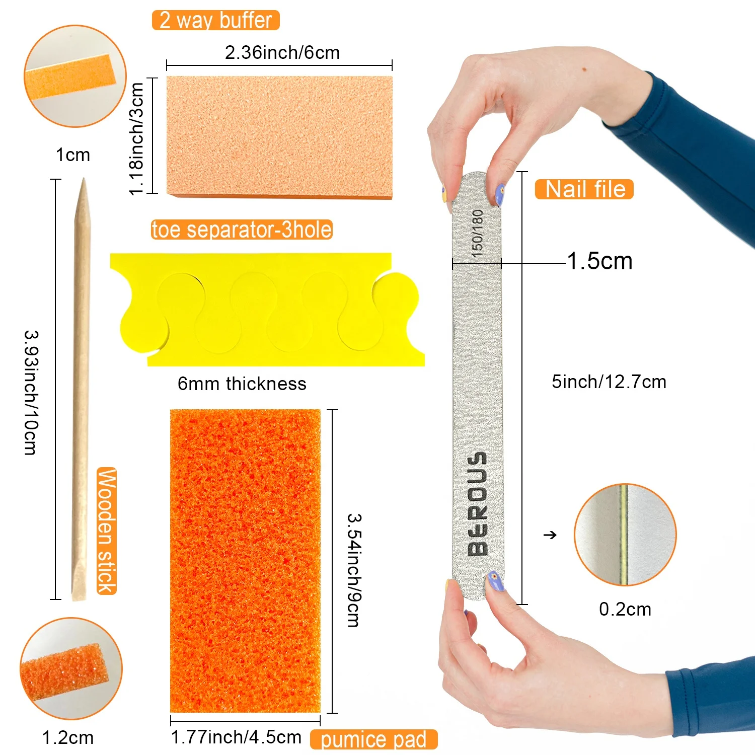 Factory price Professional nail art disposable l Pedicure Kit