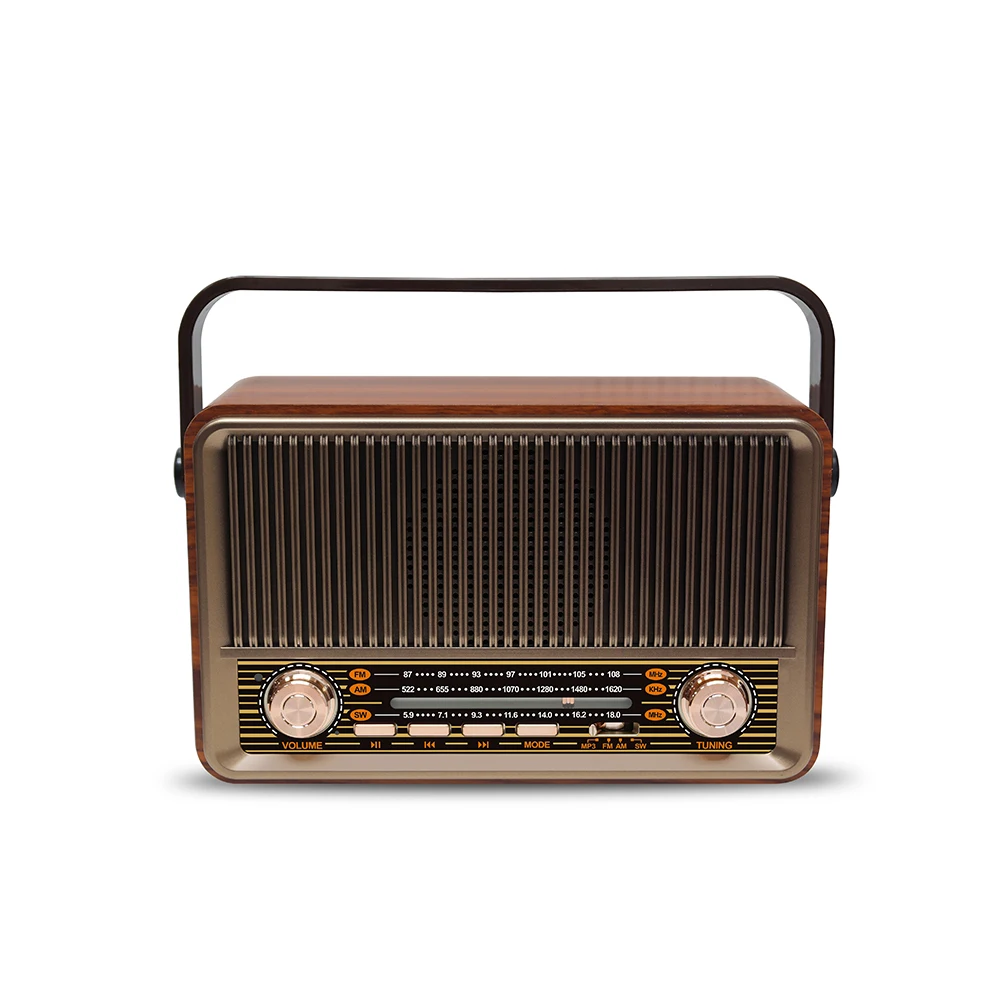 MD511 Meier Kemai china bass short wave am/fm portable tf card antique radio classic vintage retro wooden sw am fm home radio