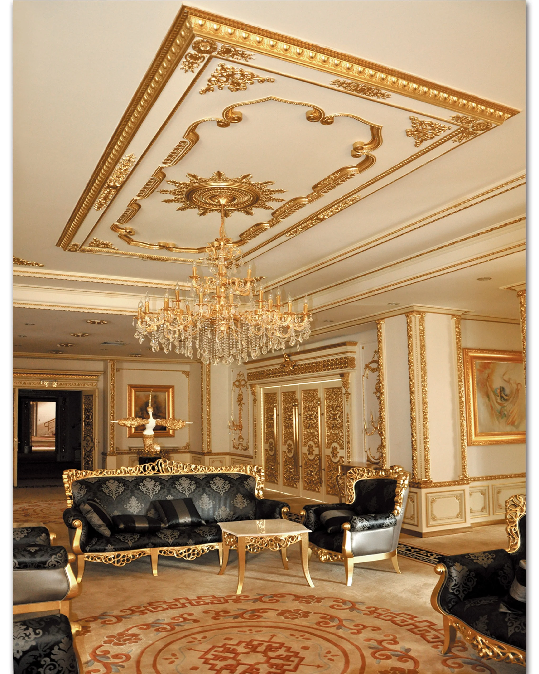 Banruo Fashion Decorative Concrete Ceiling Panel Artistic Ps Ceiling Wall Panel For Home Decoration