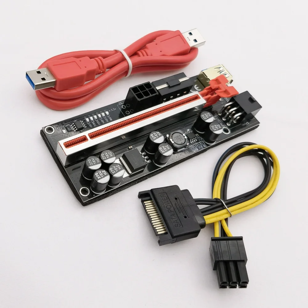 2021 VER010S Plus PCIe PCI-e Райзер-карта Ver 010S 1X до 16X расширитель-адаптер USB3.0 для графической карты